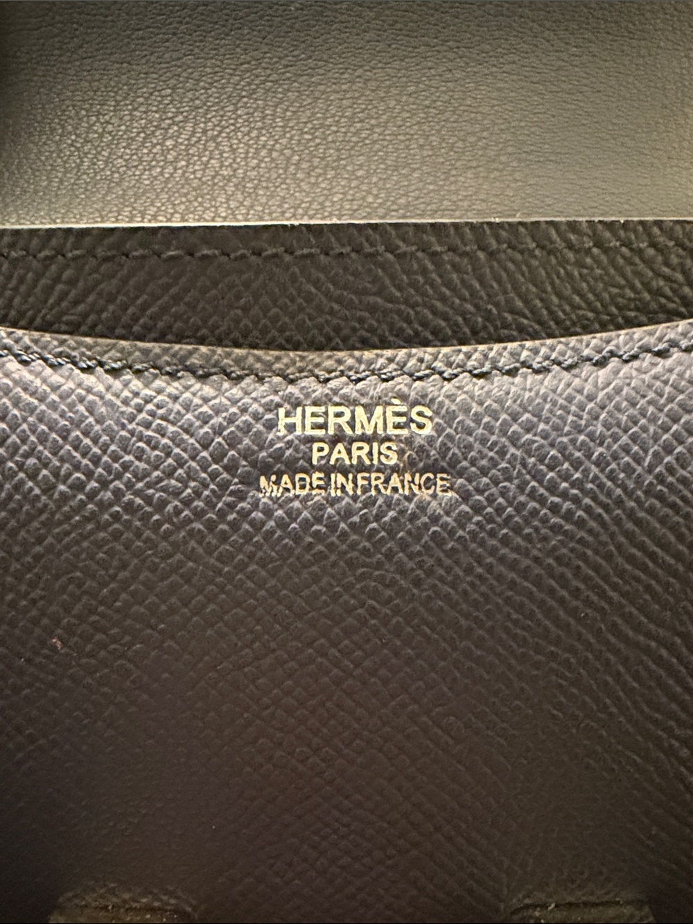 Navy Epsom Leather Crossbody Bag with Metal H-Clasp NO offers. - Picture 5 of 16